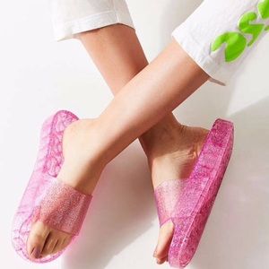 Urban Outfitters Sparkly Jelly Slides